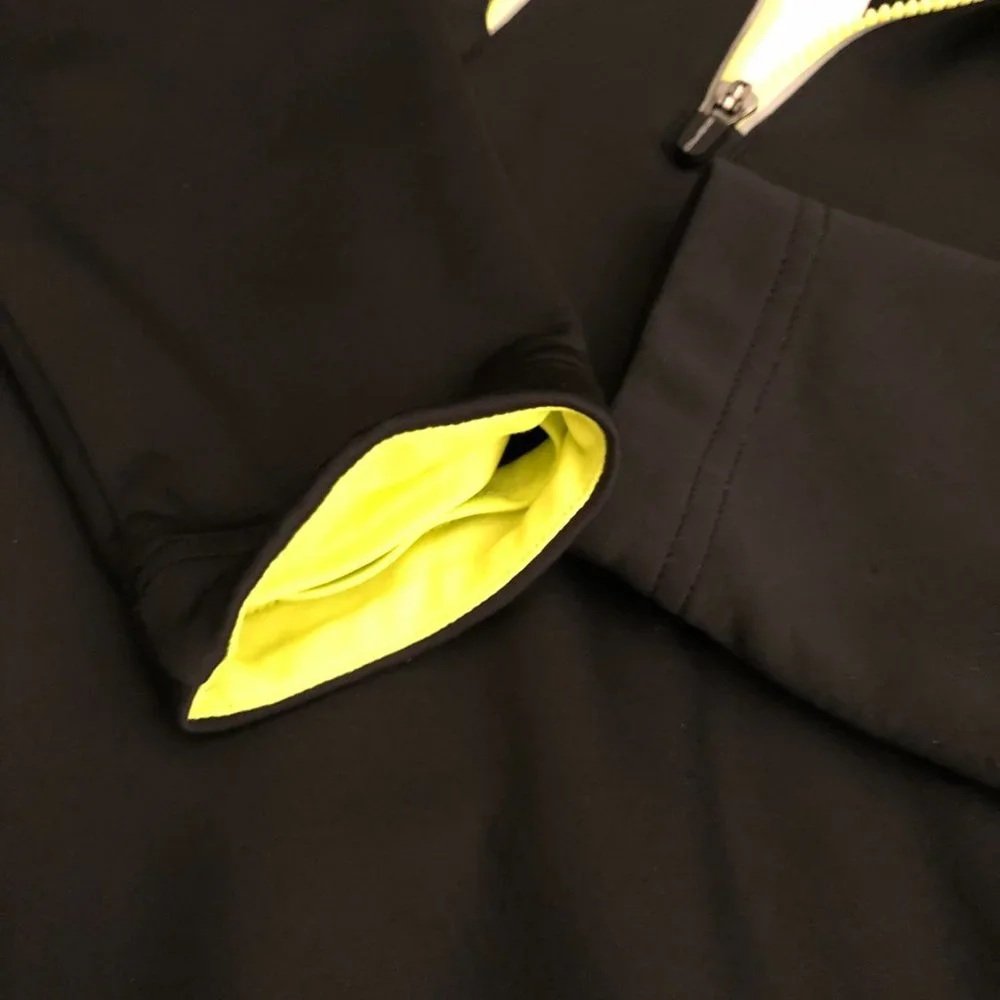 ZERO RESTRICTION Men's Black & Yellow Golf Performance Half Zip - Size MEDIUM - Picture 12 of 15